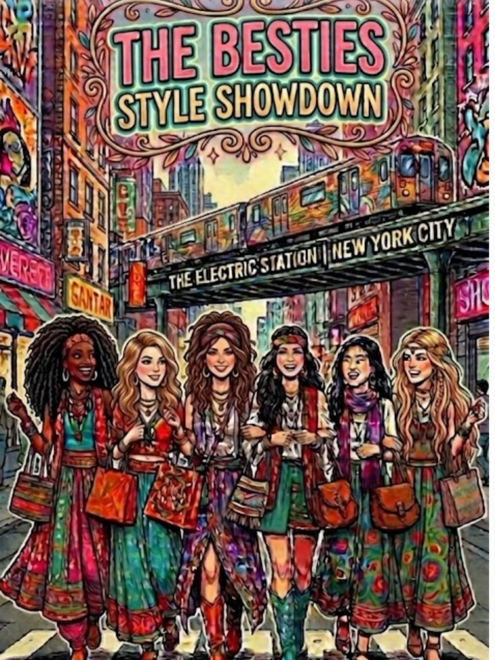 👗👗The Besties Style Showdown Train Live Show Flyer!! 👗👗